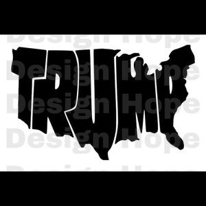 Trump USA decal 4”
